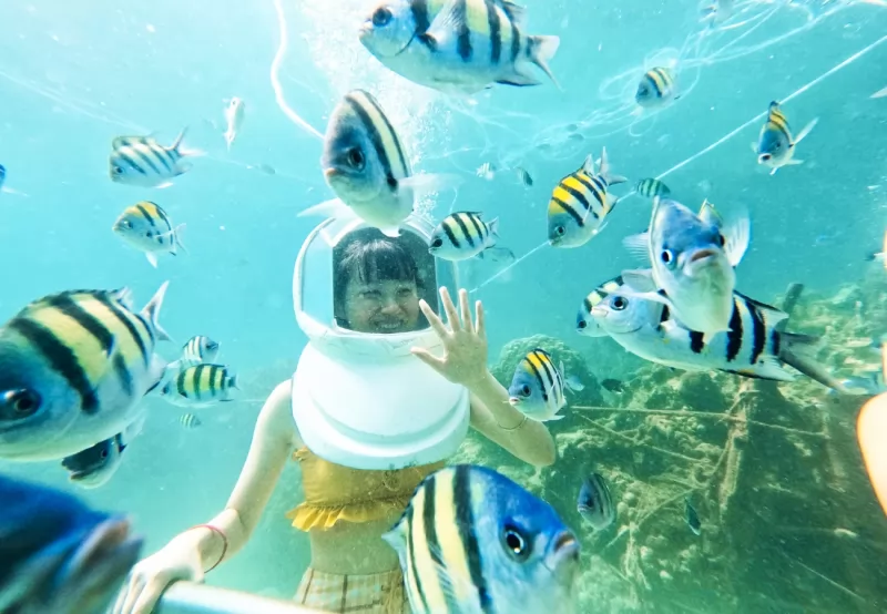 Coral Island Kahung Beach Speedboat Trip Full day