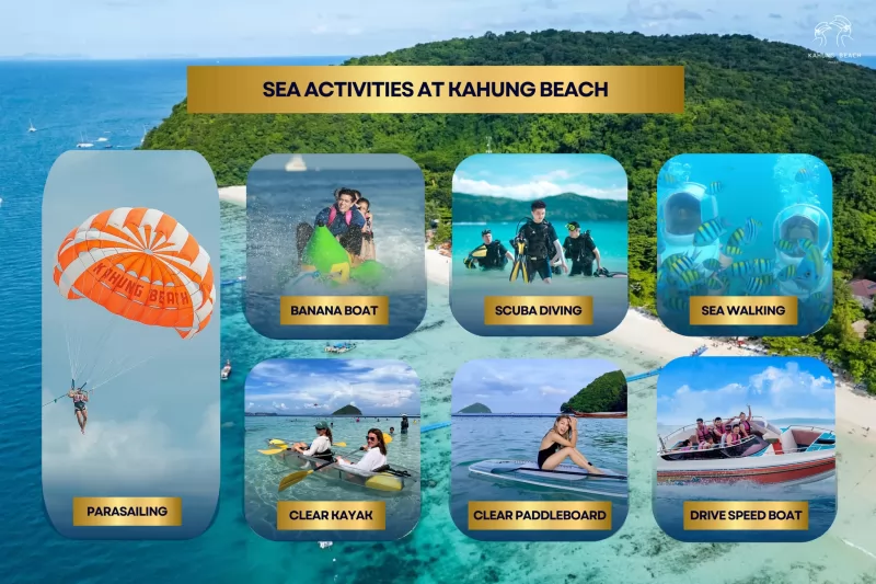 Coral Island Kahung Beach Speedboat Trip Half day